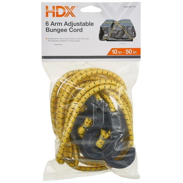 HDX 50 in. Adjustable 6 Arm Spider Bungee Cord 56138M - The Home Depot