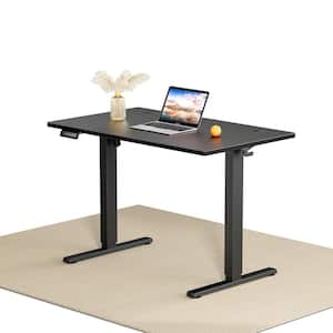 40 in. Rectangular Black Electric Standing Computer Desk Height Adjustable Sit or Stand Up