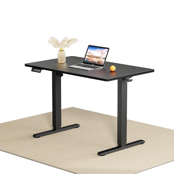 FIRNEWST 40 in. Rectangular Black Electric Standing Computer Desk Height Adjustable Sit or Stand Up