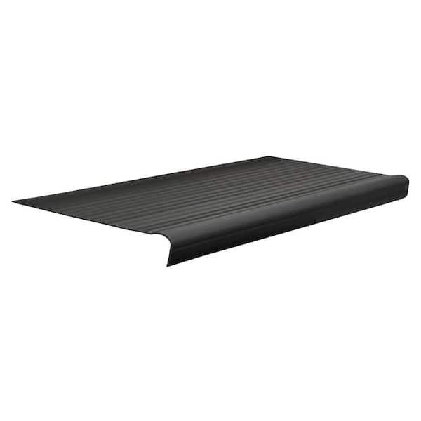 Residential 9-1/8 in. x 24 in. Black Vinyl Stair Treads