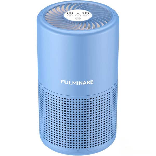 Bedroom Air Purifier with H13 250 sq. ft. HEPA, Night Light, Quiet, Small Portable for Home/Office (Mist Blue)