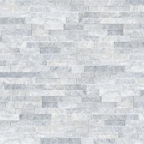 MSI Cosmic Gray Ledger Panel 6 in. x 24 in. Natural Marble Wall Tile (6 sq. ft. /case)