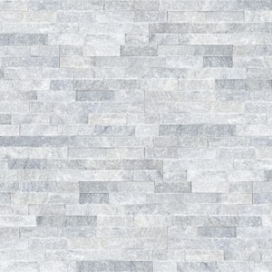 Cosmic Gray Ledger Panel 6 in. x 24 in. Splitface Marble Wall Tile (40 Cases/240 sq. ft. /Pallet)