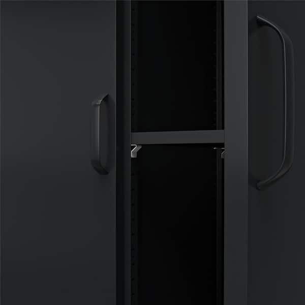 DHP Bonanza 2-Door Tall Locker Storage Cabinet in Black