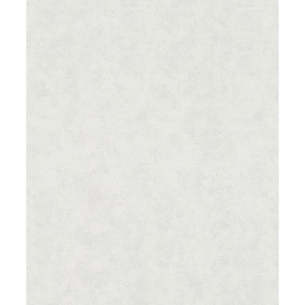 Flora Collection Silver Plain Linen Effect Shimmer Finish Non-Pasted ...