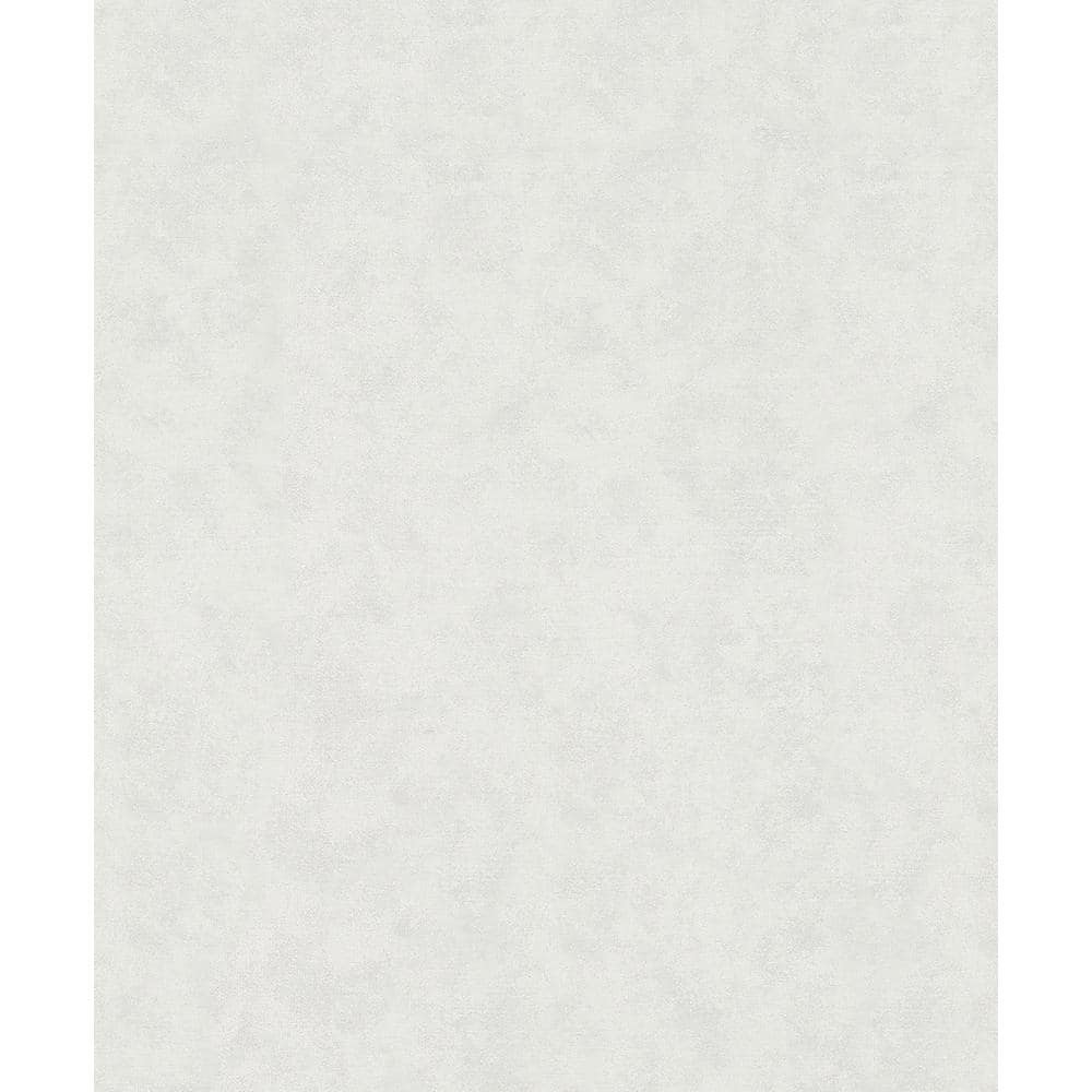 Flora Collection Silver Plain Linen Effect Shimmer Finish Non-Pasted Vinyl 