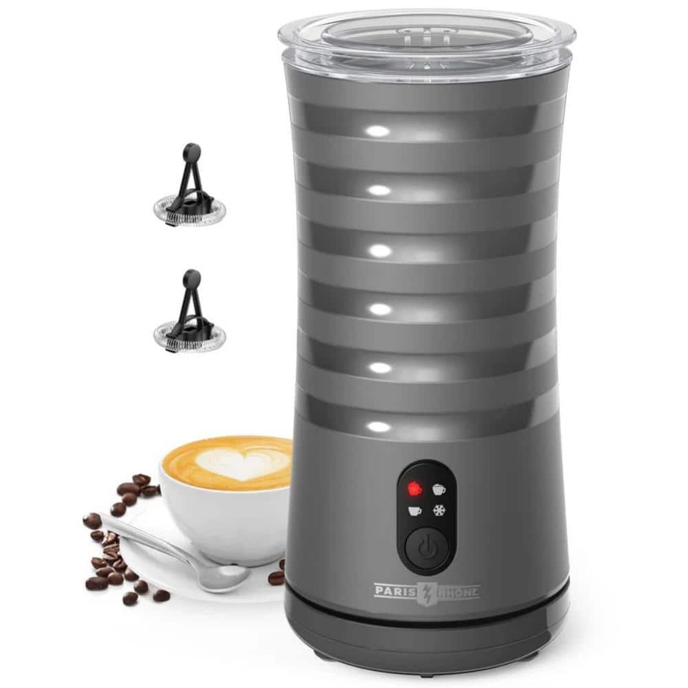 HOMLUX 4 Cup Grey Stainless Steel Drip Coffee Maker with Frother BD 55-11011-057  - The Home Depot