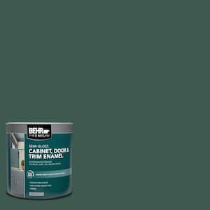 1 qt. #PFC-45 Patio Green Semi-Gloss Enamel Interior/Exterior Cabinet, Door & Trim Paint