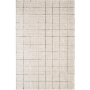 Mardin Ivory Checkered 4 ft. x 6 ft. Indoor Area Rug