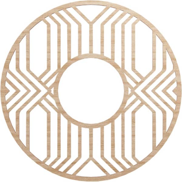 Ekena Millwork 0.375 in. x 26 in. x 26 in. Wood (Alder) Medallion Moulding