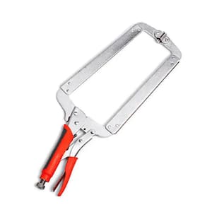 8 in. Heavy-Duty Face Locking Clamp with Swivel Pads - Portable Table and Tool Vise Grip