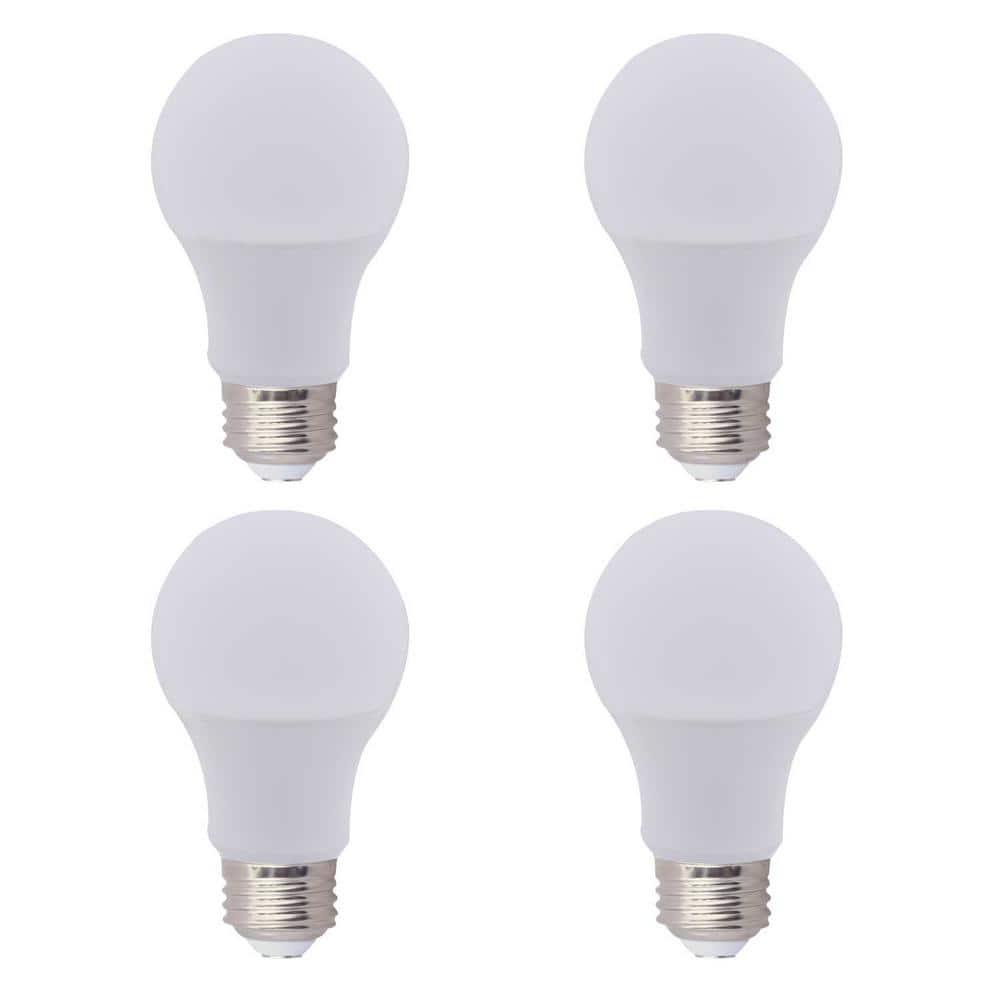 60-Watt Equivalent A19 Energy Efficient LED Light Bulb Soft White (4-Pack)