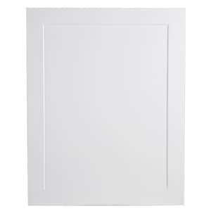White 24x30x0.63 in. Decorative Base End Panel
