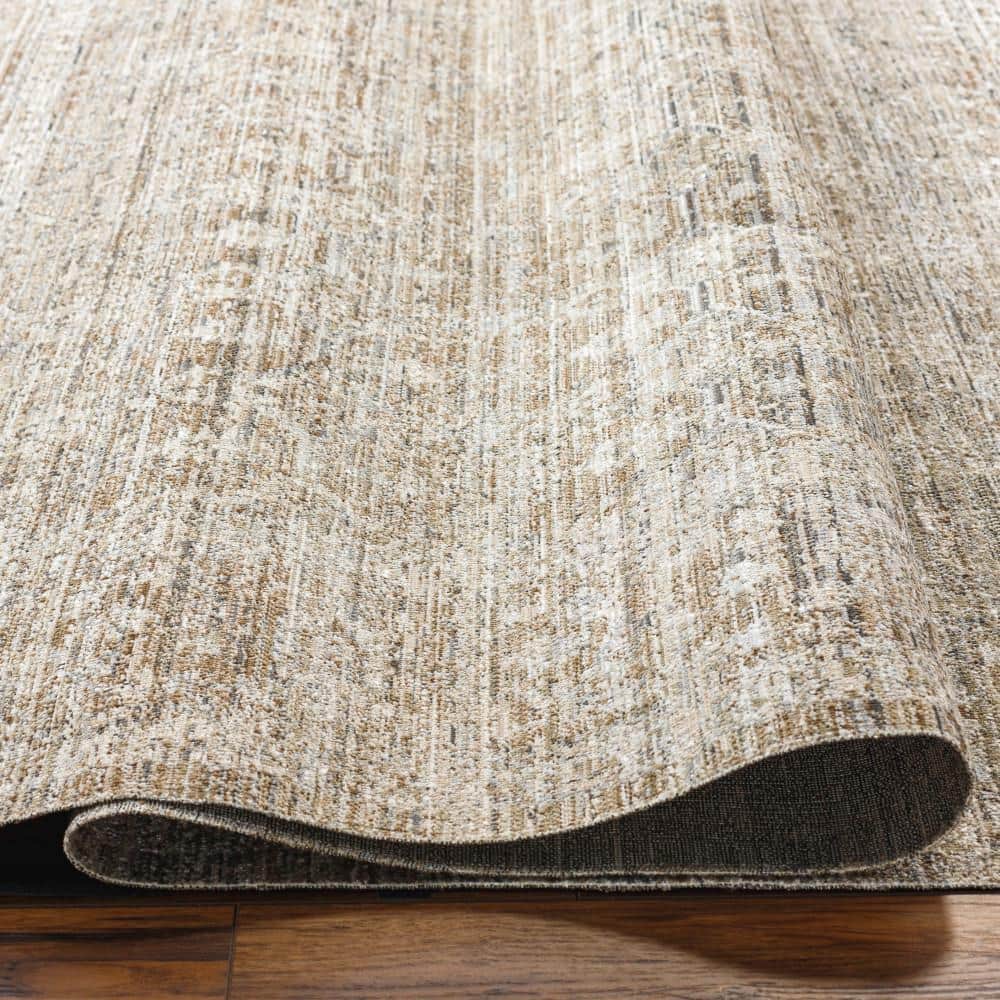 Gray Weathered Synthetic 5' x 8' Rectangular Area Rug