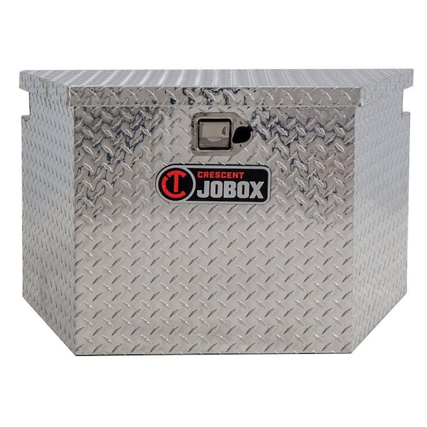 Jobox 33 in. Diamond Plate Aluminum Trailer Tongue Storage Chest