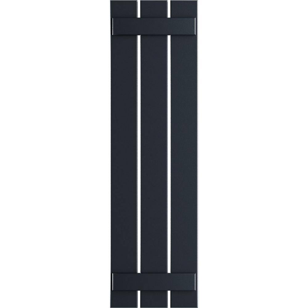 17-1/8 in. x 44 in. True Fit PVC 3-Board Spaced Board and Batten Shutters Pair in Starless Night Blue price history on PriceWatchPro