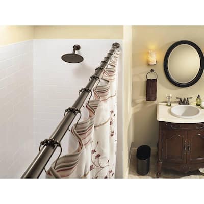 Farmhouse Shower Curtain Rods Shower Accessories The Home Depot