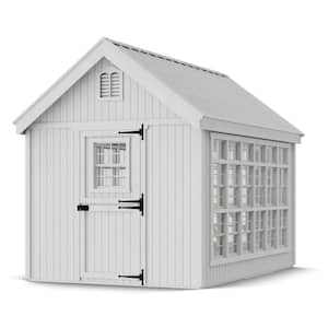 Little Cottage Co. Octagon 8 ft. x 8 ft. Wood Greenhouse Panelized Kit ...