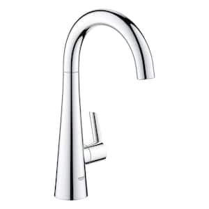 Zedra Single-Handle Beverage Faucet (Cold Water Only) with Filter Function in StarLight Chrome