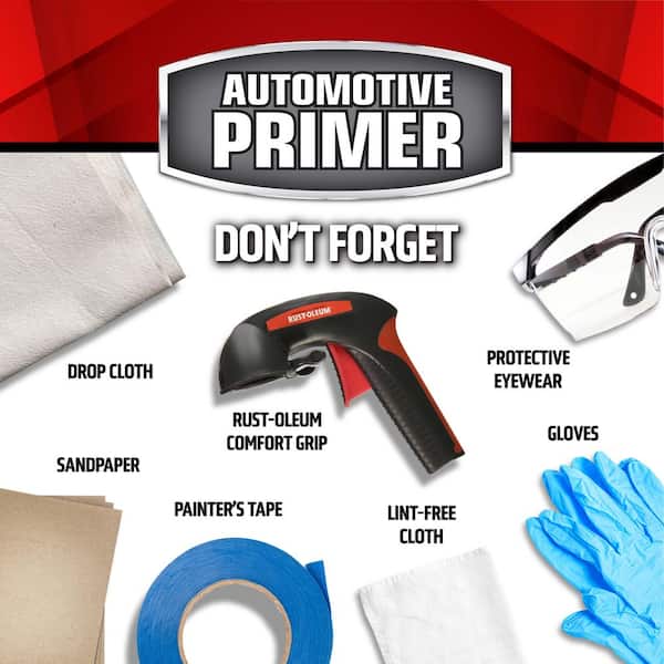 Rust-Oleum Automotive 12 oz. White Sandable Primer Spray (6-Pack
