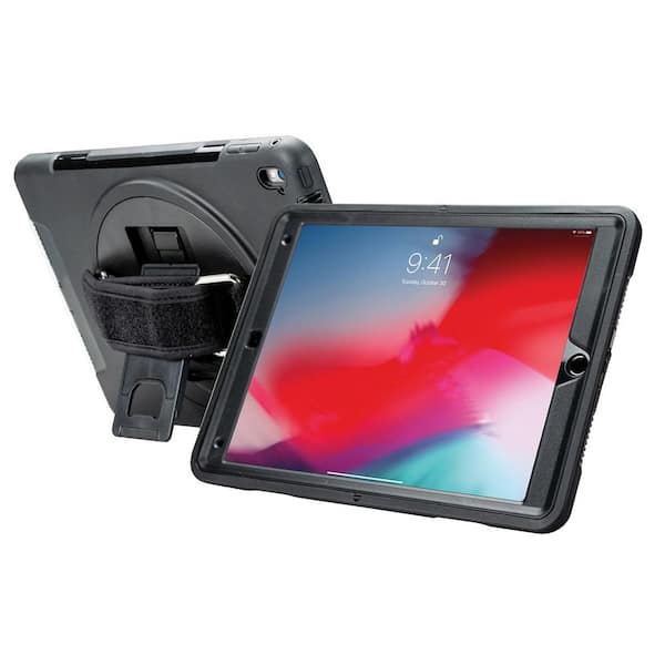 ZUN-iPad-PR1CL | iPad Air 2 | 4 corner protection case w/ hand strap &  kickstand