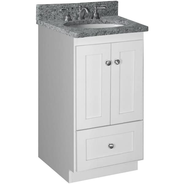 Simplicity by Strasser Shaker 18 in. W x 21 in. D x 34.5 in. H Bath Vanity Cabinet without Top in Winterset