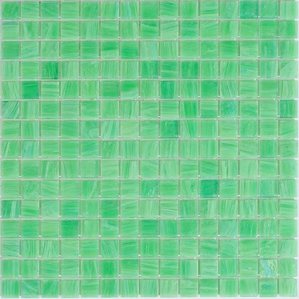 Apollo Tile Celestial Glossy UFO Green 12 in. x 12 in. Glass Mosaic Wall and Floor Tile (20 sq. ft./case) (20-pack)