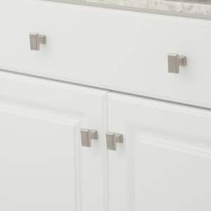 Mirabel Collection 1-1/2 in. (38 mm) x 15/16 in. (24 mm) Brushed Nickel Transitional Cabinet Knob
