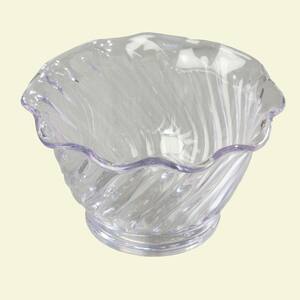 5 oz. SAN Plastic Tulip Berry Dish in Clear (Set of 24)