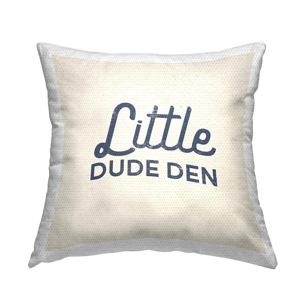 Little Dude Den Phrase Beige Square Outdoor Throw Pillow price history on PriceWatchPro