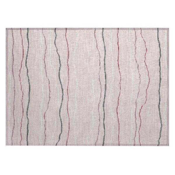 Chantille Machine Washable Indoor/Outdoor Abstract ACN2974 Pink 2 ft. x 3 ft. Accent Rug