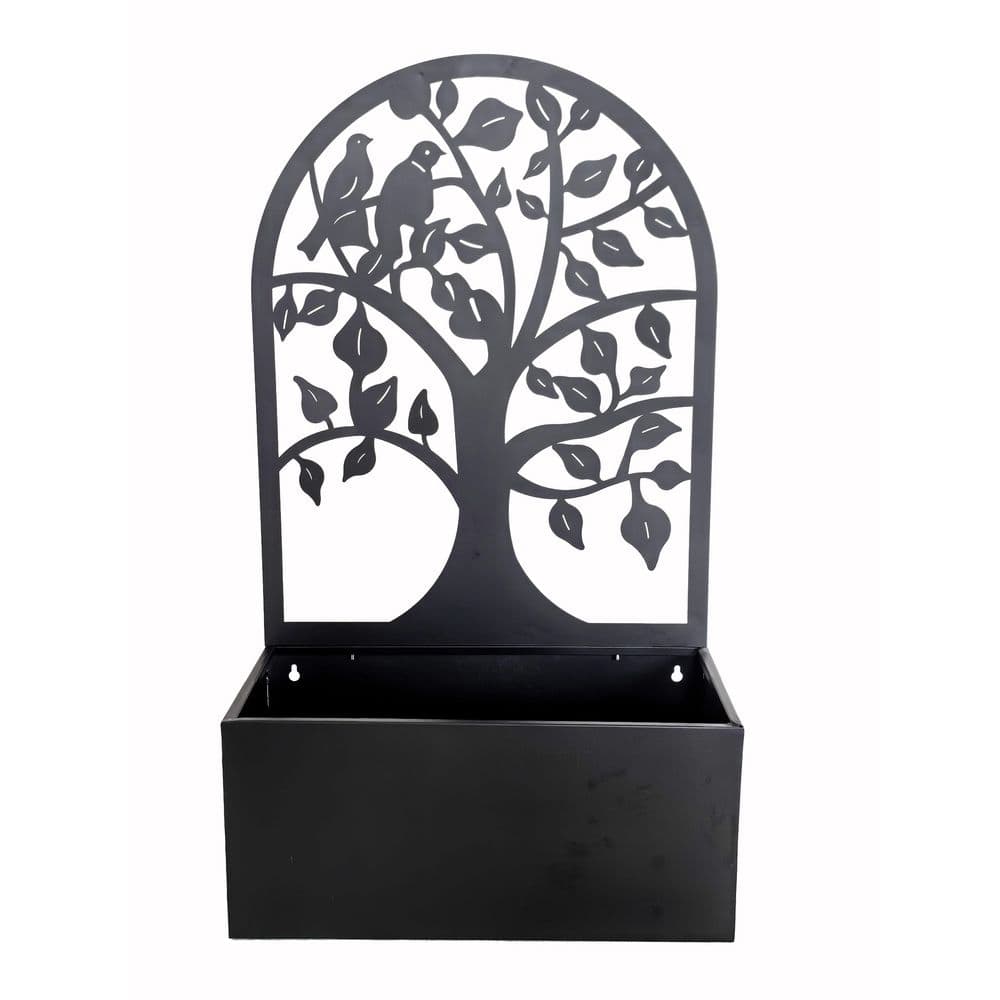 Garden Hanging Planter Black Metal Wall Decor price history on PriceWatchPro