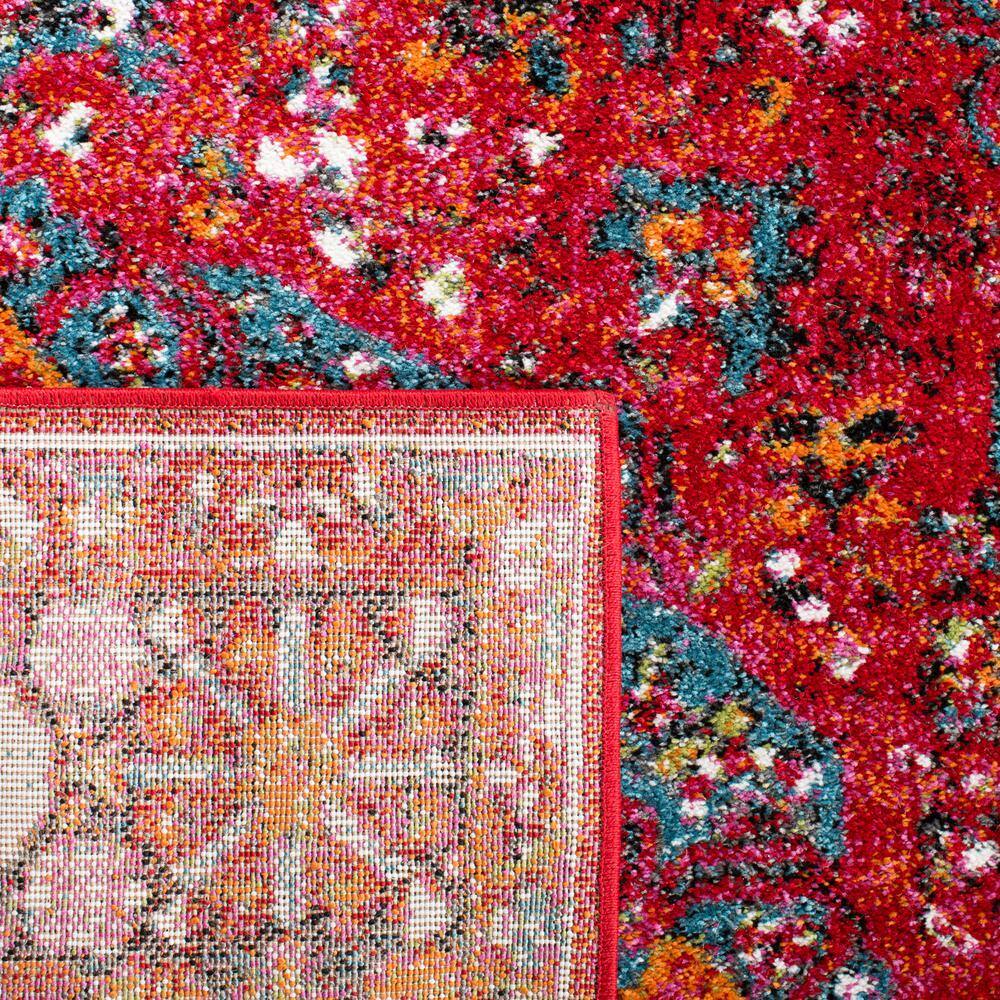 Elysian Red & Multi Round Oriental Accent Rug, 47" Synthetic