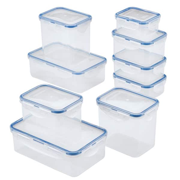 LOCK & LOCK Easy Essentials 18-piece Food Storage Container Set HPL817S9 -  The Home Depot