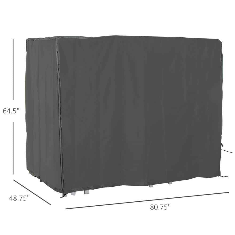 Gray Outdoor Patio Hammock Swing Cover with UV Protection