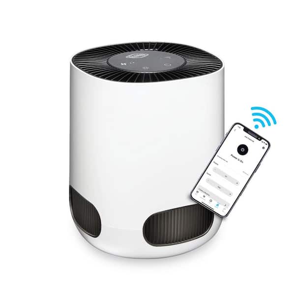 Tabletop Smart 200 sq. ft. True HEPA Air Purifier in White