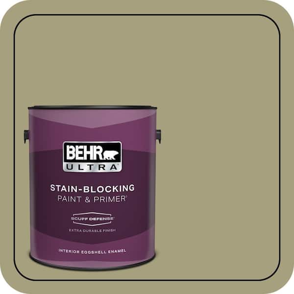 BEHR ULTRA 1 Gal. #S350-4A Dried Rosemary Extra Durable Eggshell Enamel Interior Paint and Primer