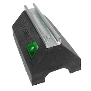 10 in. Rooftop Support Block with 14-Gauge Strut, Roof Pipe Support Block Made from UV-Resistant Rubber