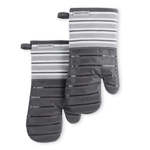 Albany Cotton Charcoal Grey Oven Mitt Set (2-Pack)