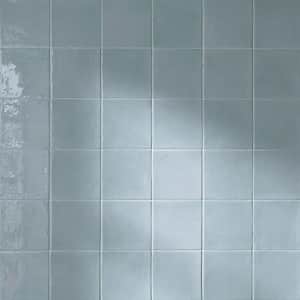 New Country Powder Blue 5.9 in. x 5.9 in. Polished Ceramic Wall Tile (10.76 sq. ft./Case)
