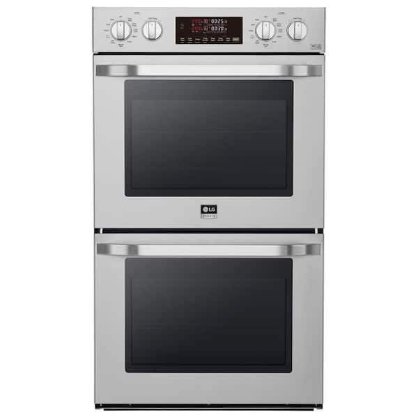 LG 30 in. Smart Double Electric Built-In Wall Oven with Self-Cleaning in Stainless Steel
