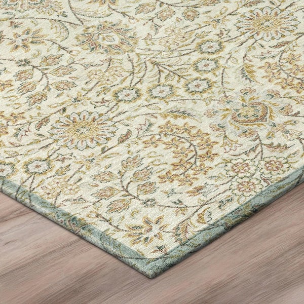 Chantille Machine Washable Indoor/Outdoor Abstract ACN3101 Cream 2 ft. x 3 ft. Accent Rug