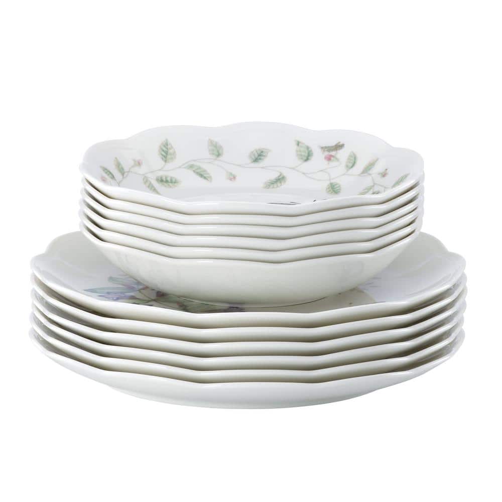 Butterfly Meadow Porcelain Round Pasta Bowl