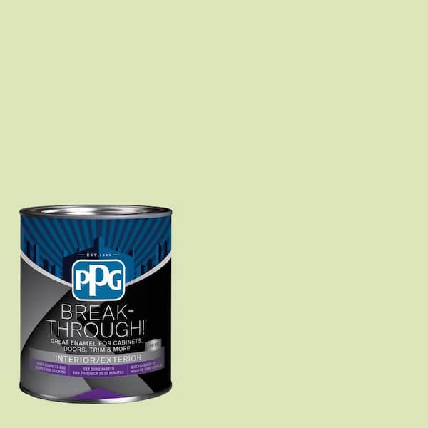 Break-Through! 1 qt. PPG1222-3 Aloe Vera Satin Door, Trim & Cabinet Paint