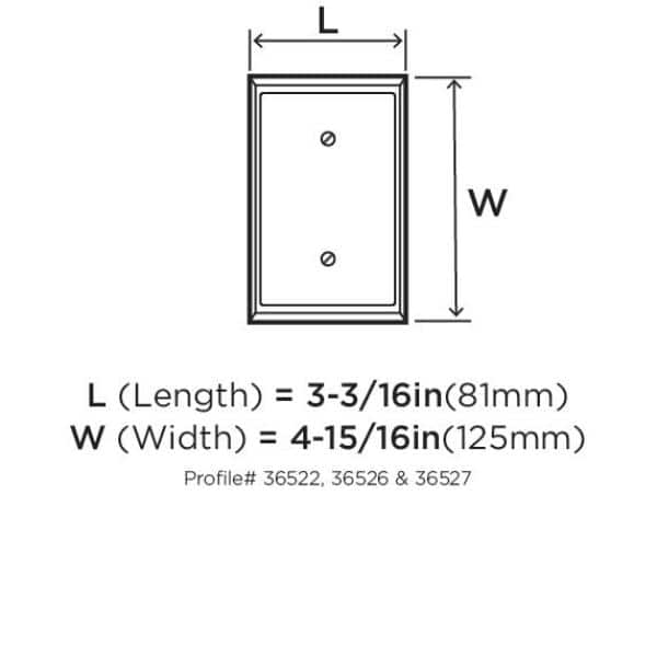 Golden Champagne Zinc 1-Gang Duplex Outlet Wall Plate