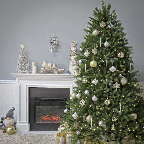 National Tree Company 9 ft. Pre-Lit Dunhill Fir Hinged Artificial