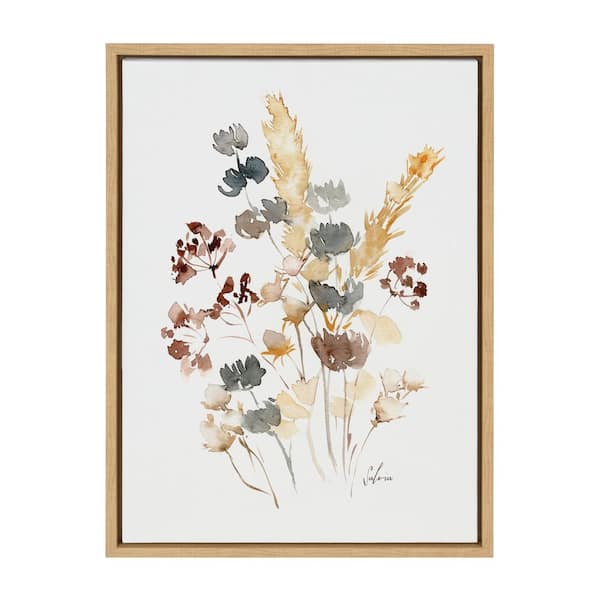 Kate and Laurel Sylvie Wild Salvia by Sara Berrenson Framed Canvas ...