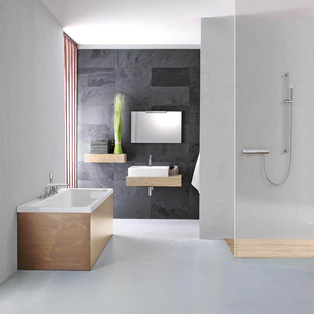 Modern Chrome Single Hole Brass Bathroom Faucet