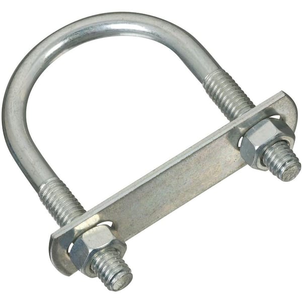 National Hardware #522-5/16 in. x 1-3/4 in. x 3 in. Zinc Plated U Bolt with Plate and Hex Nut