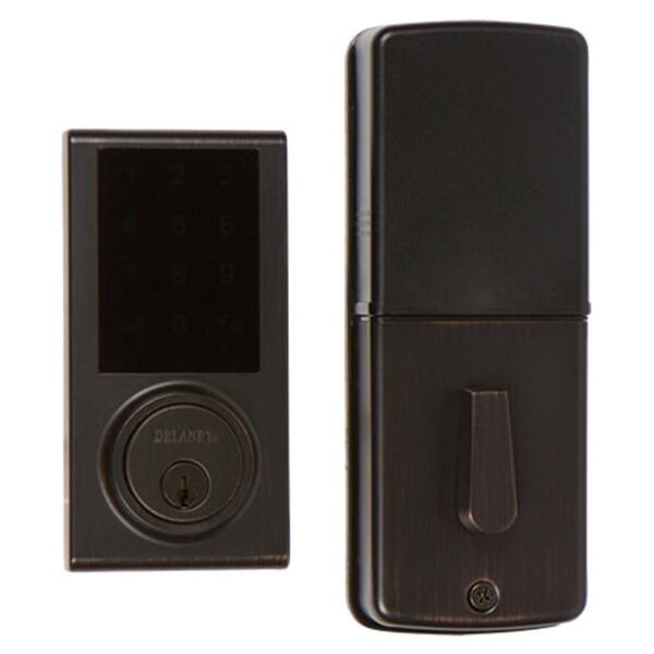 DELANEY HARDWARE Tuscany Bronze Touchscreen Z-Wave Smartlock Single Cylinder Deadbolt